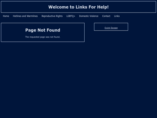 not_found screenshot