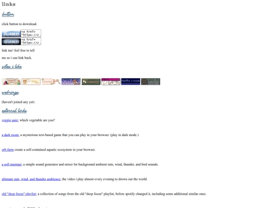 links screenshot
