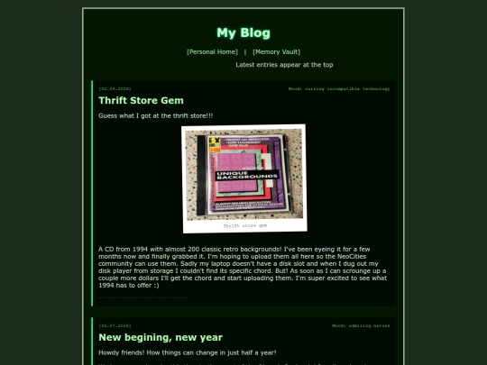 blog screenshot