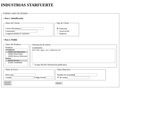 Formulario screenshot