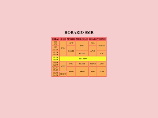 horariodeclase screenshot