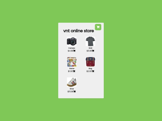 shopping-cart/cart screenshot