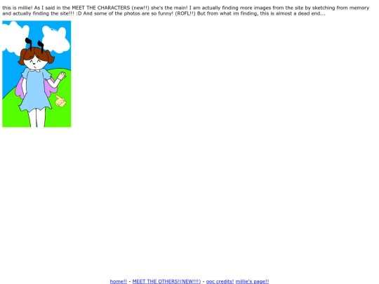 Milliespage screenshot