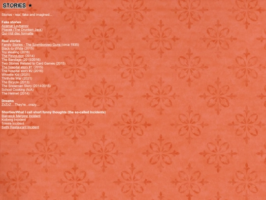 content/stories screenshot