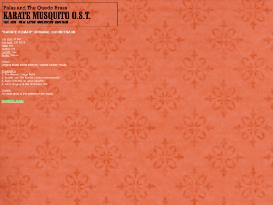 downloads/soundtracks/karate screenshot