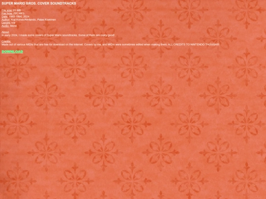 downloads/soundtracks/mario screenshot