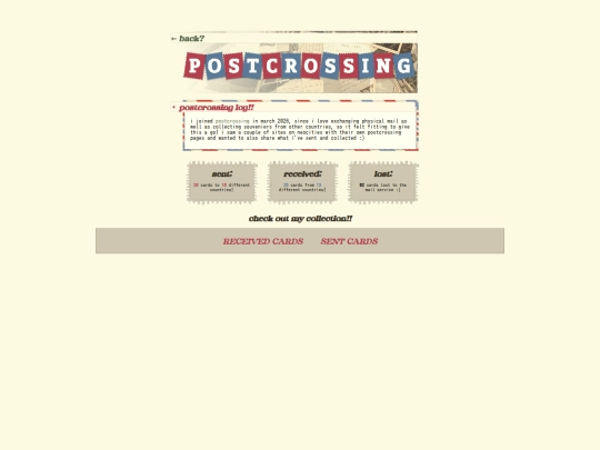 postcrossing screenshot
