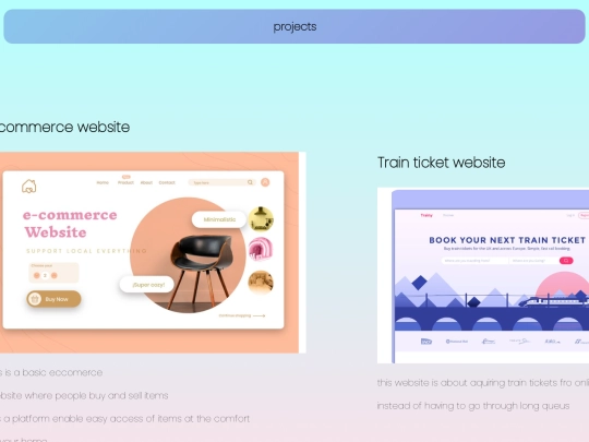 projects screenshot