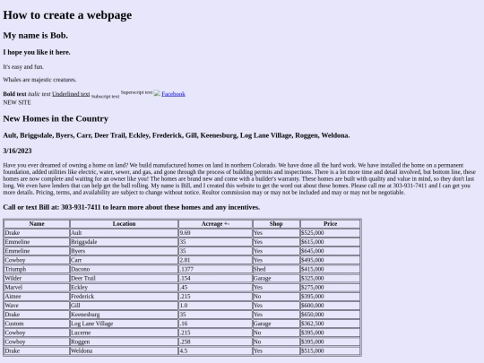 html doc screenshot