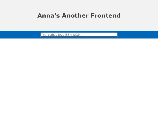 annas_frontend screenshot