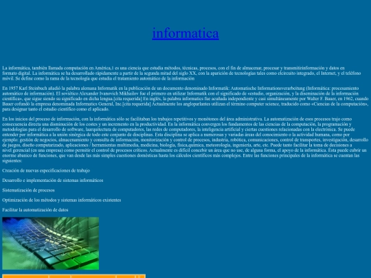 info screenshot