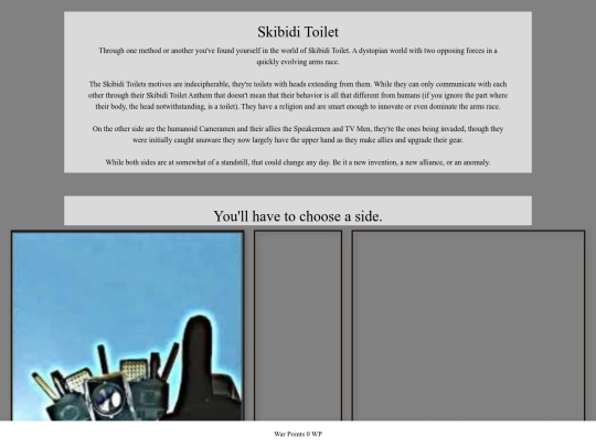 cyoas/SkibidiToilet screenshot