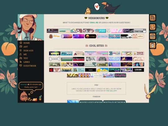 links screenshot