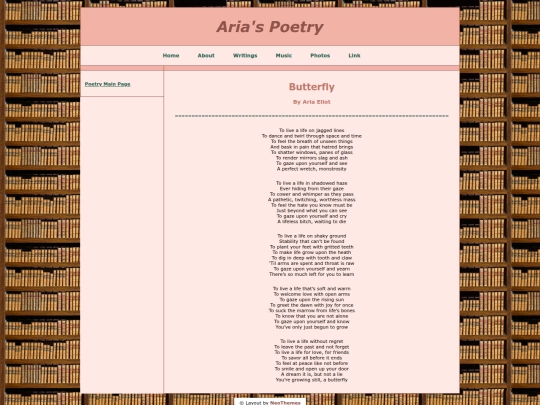 poetry/butterfly screenshot