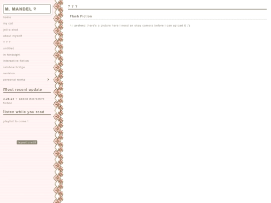 writing portfolio/flash fiction screenshot
