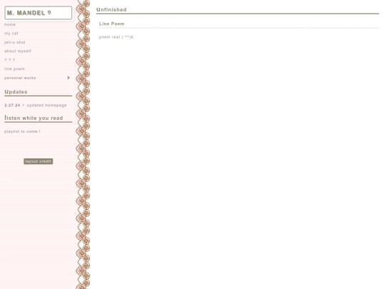 writing portfolio/linepoem screenshot