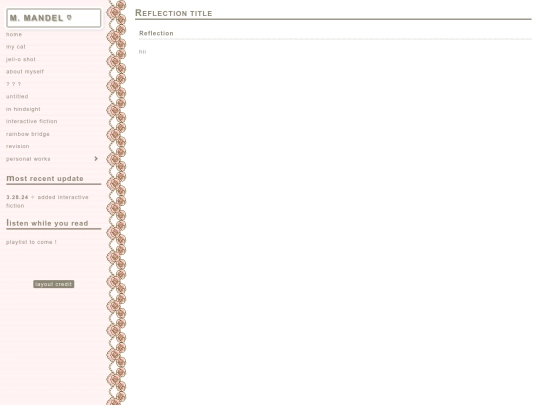 writing portfolio/reflection screenshot