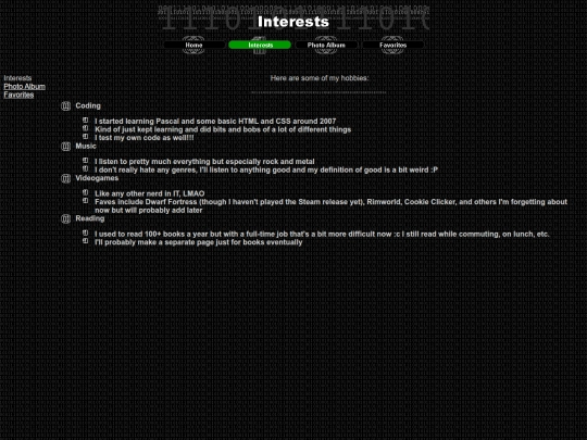 interest screenshot