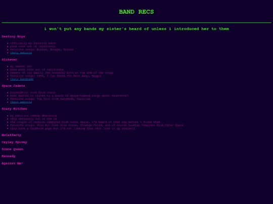 bandrecs screenshot