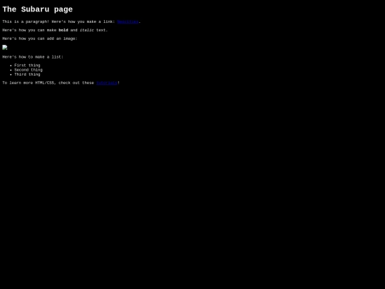 subaru screenshot