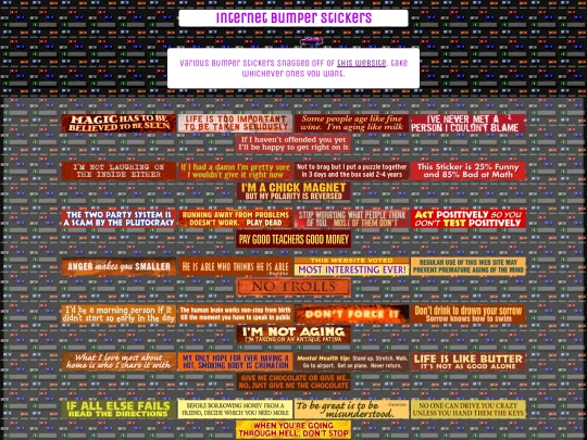 bumperstickers screenshot