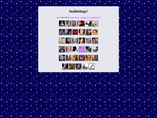 fanlistings screenshot