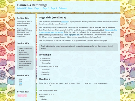 blog screenshot