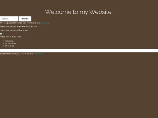 test/indextesting screenshot