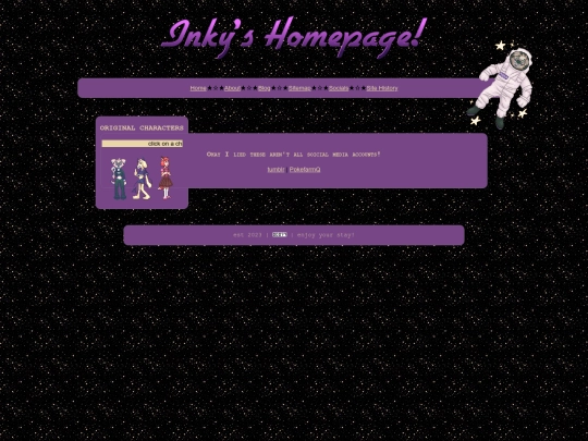 socials screenshot