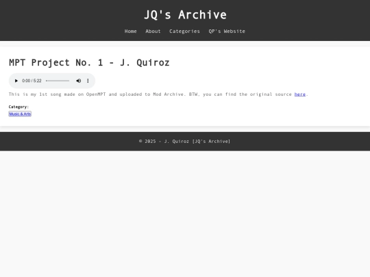 archive/ctgs/arts/music/mptp01 screenshot