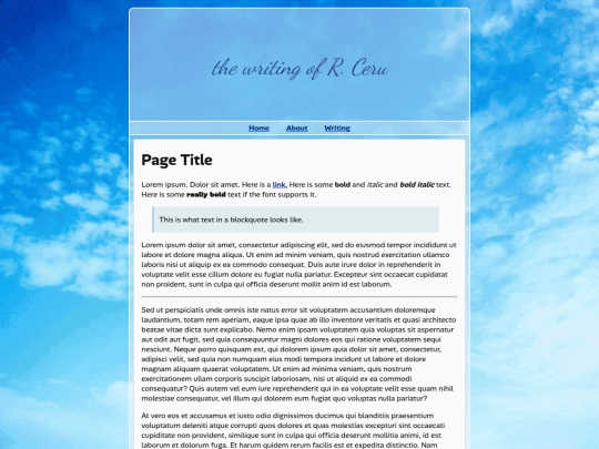 test screenshot