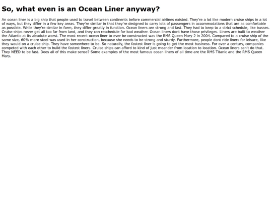 whatisanoceanliner screenshot