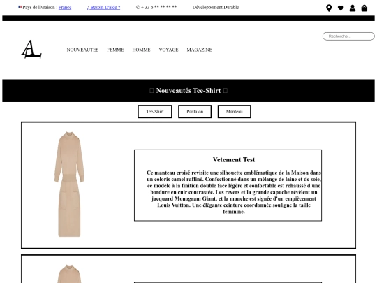 Nouveautes - Tee-Shirt screenshot