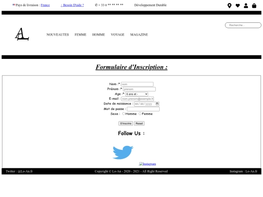 inscriptionformulaire screenshot