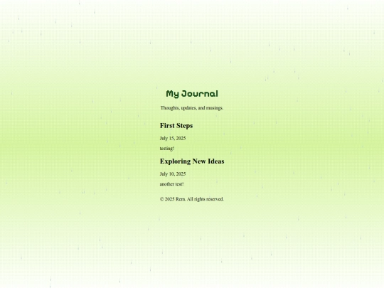 journal screenshot