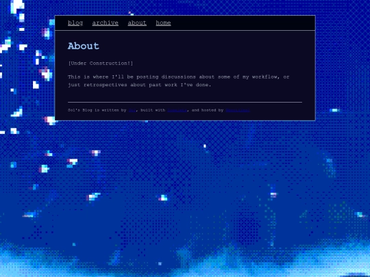 blog/about screenshot