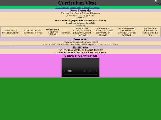 curriculum screenshot