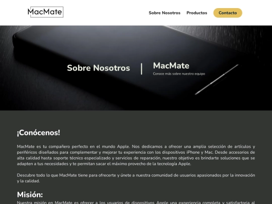 Paginas/AboutUs screenshot