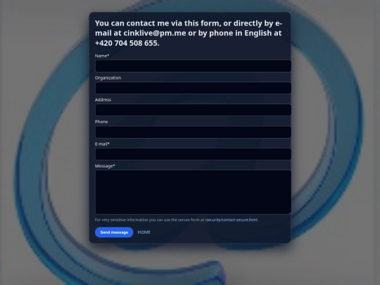 contact screenshot