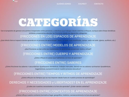 EJERCICIO/ENTREGA PÁGINAS WEB/categorías screenshot
