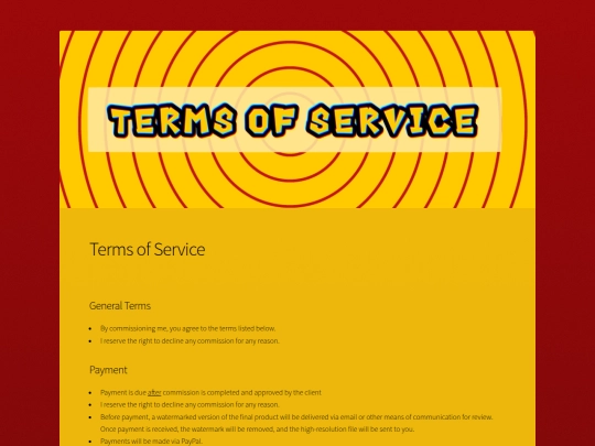 terms-of-service screenshot