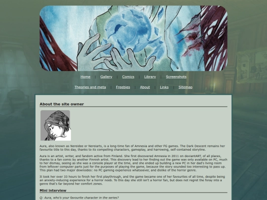 about-me screenshot