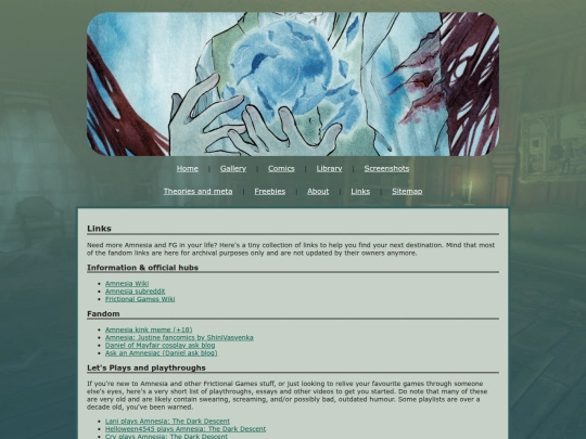 links screenshot