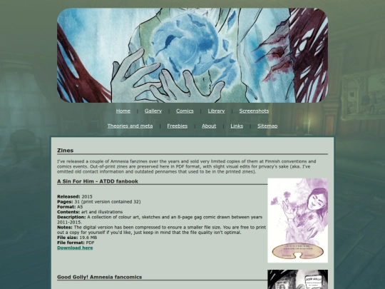 zines screenshot