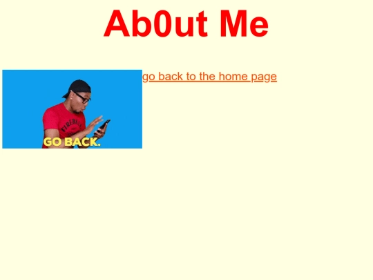 pages/aboutme screenshot