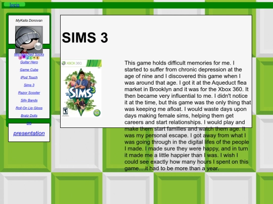 pages/simsfour screenshot