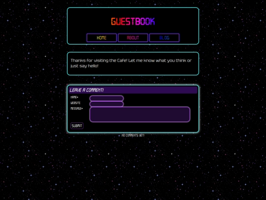 guestbook screenshot