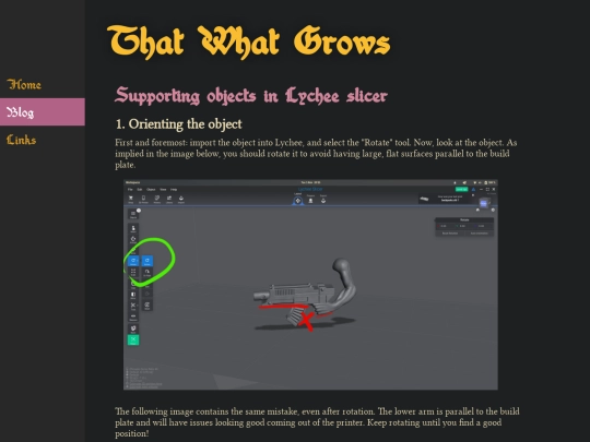 blog screenshot