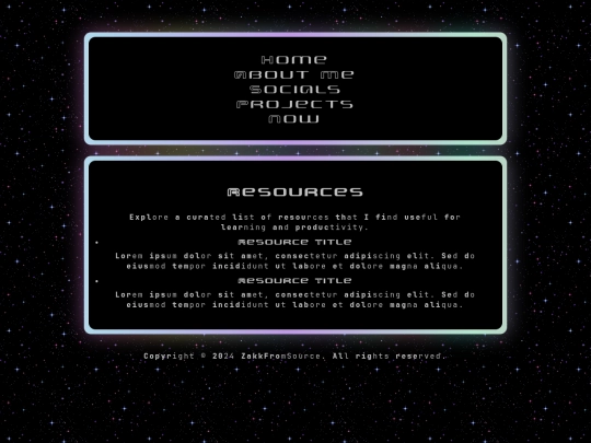 resources screenshot