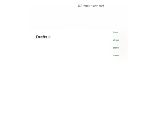 blog/drafts screenshot